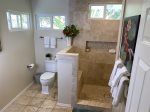Giant, and Bright Hallway Bathroom with  and a Large Walk-in Shower